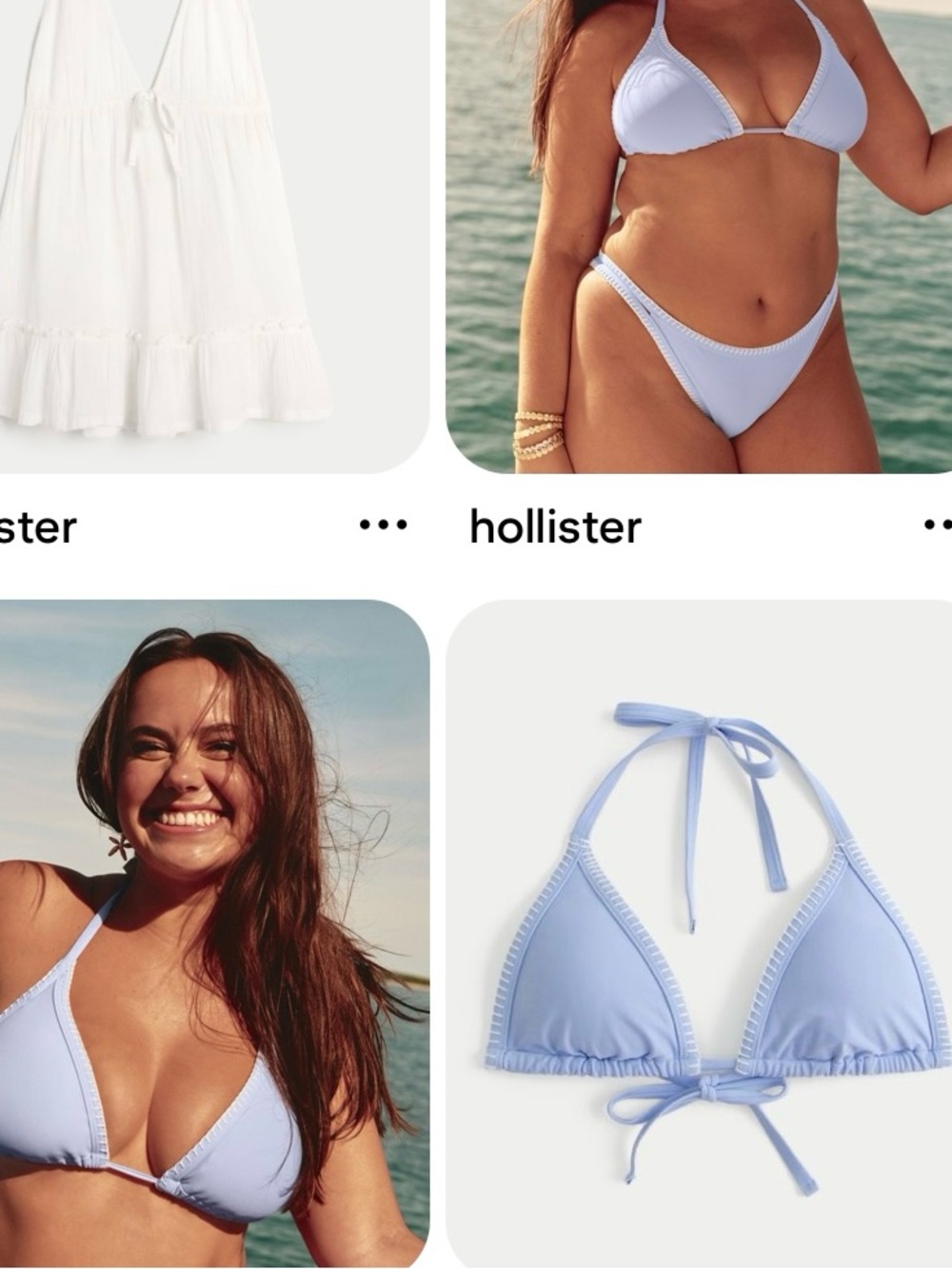 Hollister x Spencer Barbosa LAVENDER Triangle Bikini